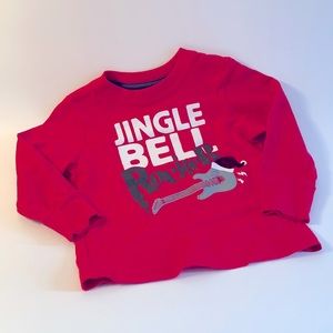 Christmas Graphic T-Shirt Music Lover Jingle Bell Rocker Guitar Velvet 01B15-00